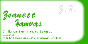 zsanett hamvas business card